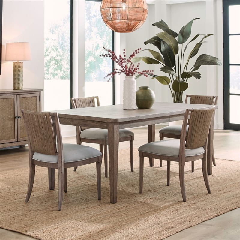 Sheridan Pointe 5 Piece Rectangular Dining Room Set in Vintage Natural Finish by Liberty Furniture - LIB-611-CD-5RLS