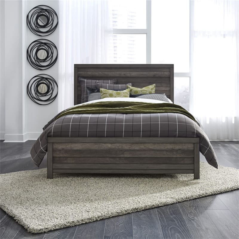 Tanners Creek Panel Bed in Greystone Finish by Liberty Furniture - 686-BR-QPB