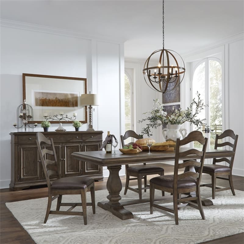 Liberty furniture Blackwood Trail テーブル Homestead Trestle