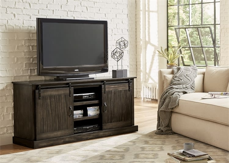 Appalachian Trails 72-Inch TV Console in Rustic Brown Finish by Liberty ...