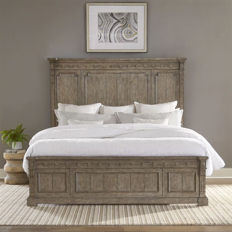 Town and Country Panel Bed in Dusty Taupe Finish by Liberty Furniture - 711-BR-QPB