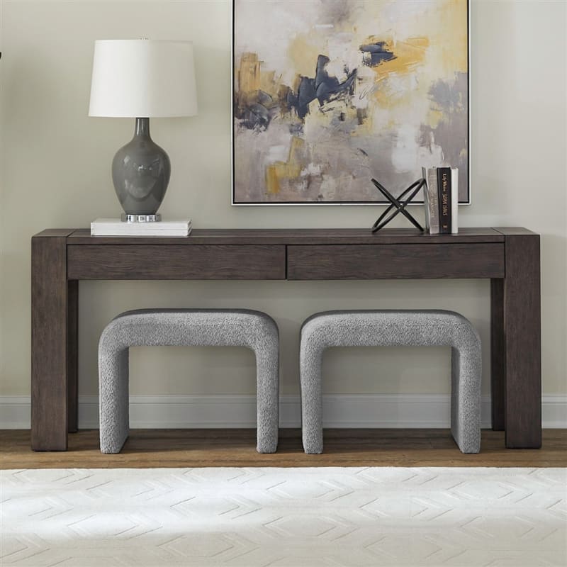 Cascade Falls Accent Console Table 3 Piece Set in Satin Espresso Finish by Liberty Furniture - 732-AC-3PCS