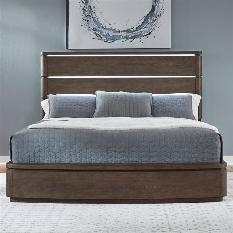 Cascade Falls Panel Bed in Satin Espresso Finish by Liberty Furniture - 732-BR-QPB