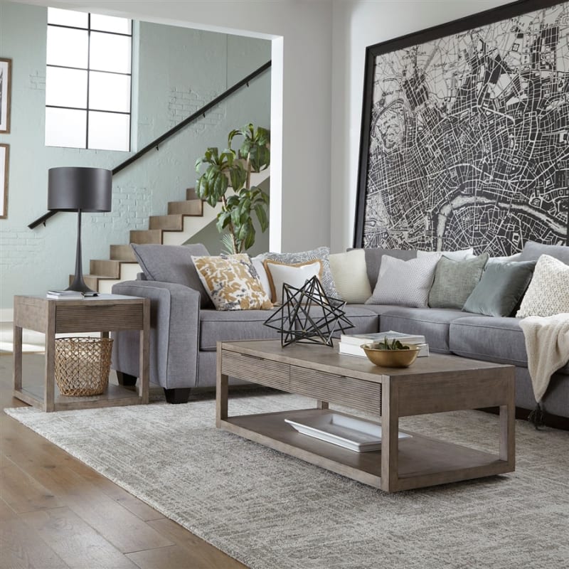 Bartlett Field 3 Piece Cocktail Table Set in Dusty Taupe Finish by Liberty Furniture - LIB-798-OT-3PCS
