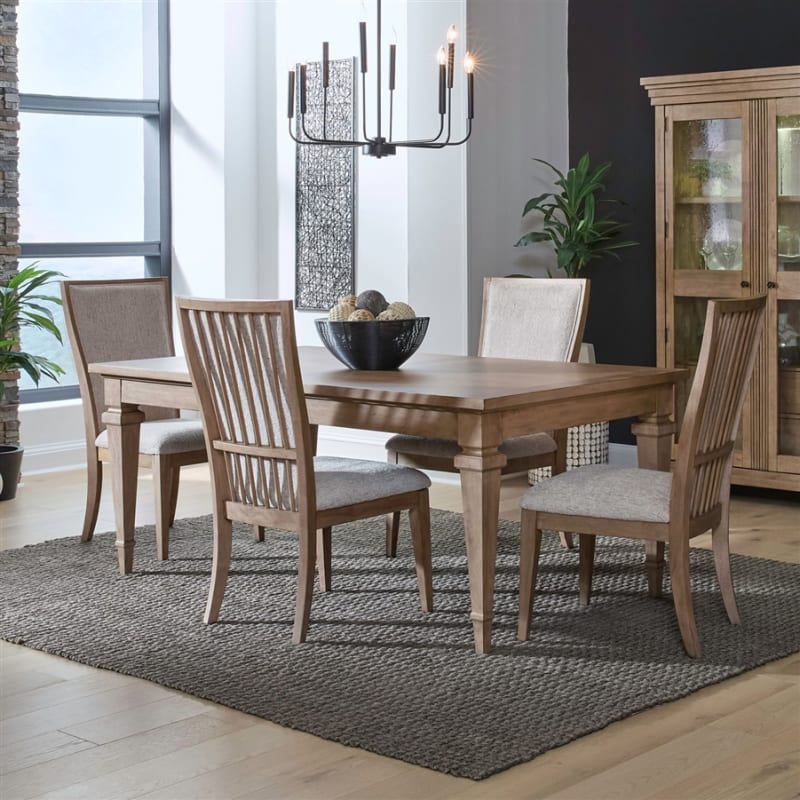 Haven Hills 5 Piece Rectangular Dining Room Set in Camel Beige Finish by Liberty Furniture - LIB-928-DR-O5RLS