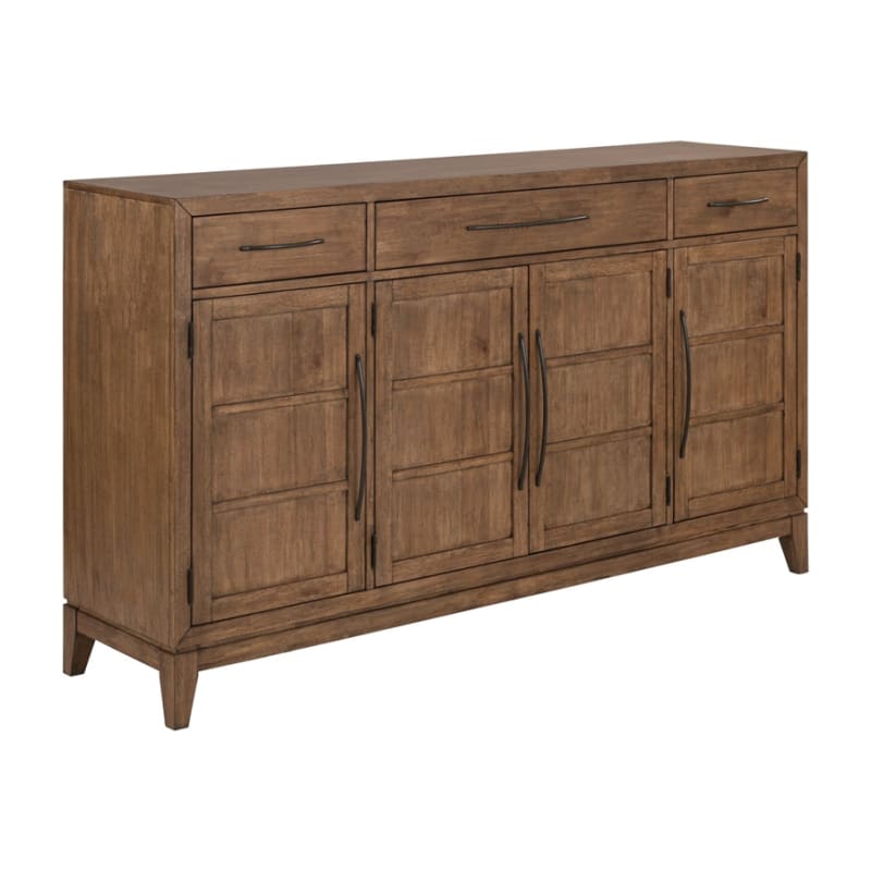 Shaker Lakes Buffet Cabinet with Storage in Harvest Brown Finish by Liberty Furniture - LIB-936-CB7242