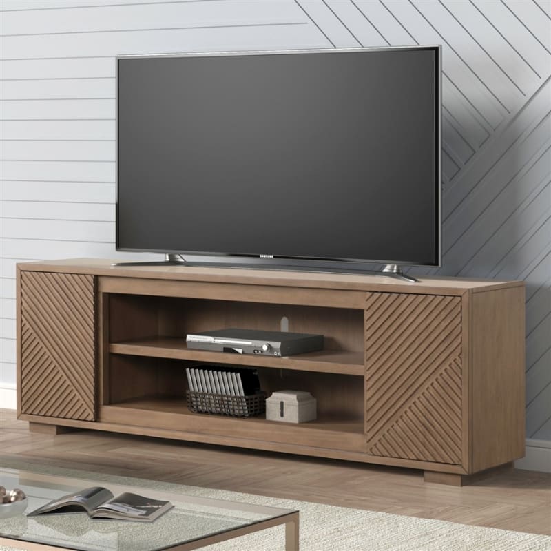 Easton 84 Inch Fireplace TV Console in Multiple Finishes by Liberty Furniture - LIB-FIRE-214-TV84FTS