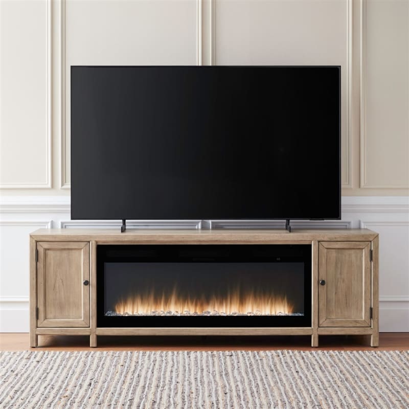 Proximity Place 82 Inch TV Console w/Fireplace in Multiple Finishes Finish by Liberty Furniture - LIB-FIRE-BOX-780-82FTS