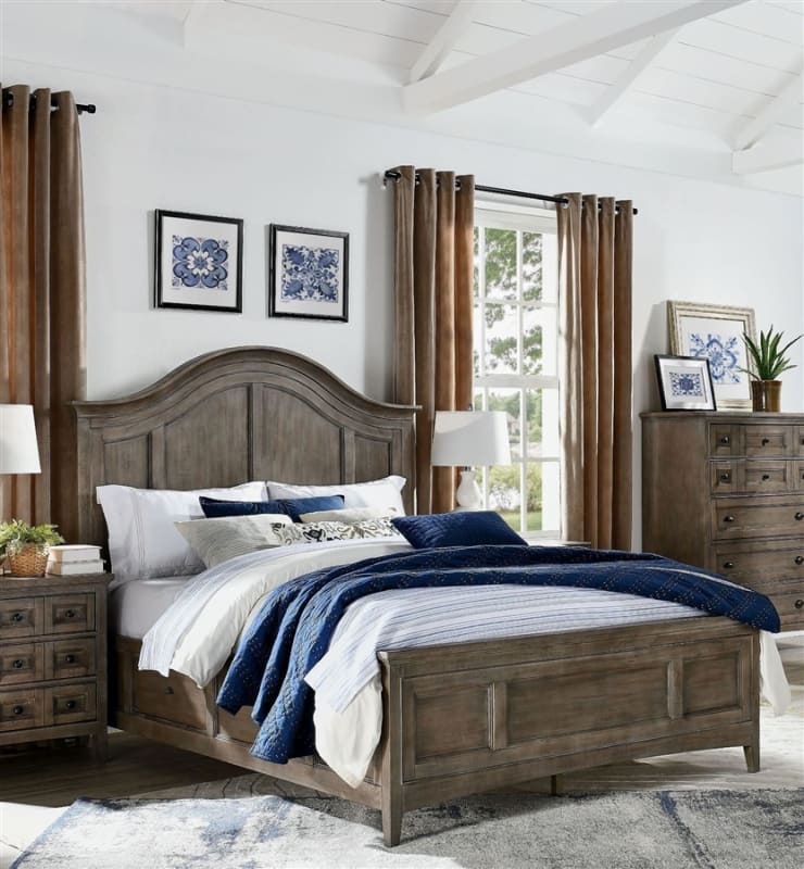 Paxton Place Arched Bed with Storage Rails by Magnussen - MAG-B4805-55B