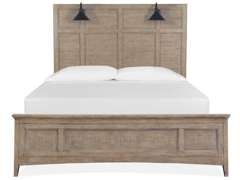 Paxton Place Lamp Panel Bed with Regular Rails by Magnussen - MAG-B4805-59