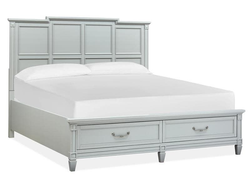 Glenbrook 6 Piece Queen Panel Storage Bedroom Set in Pebble Finish by Magnussen - MAG-B5668-54A-SET