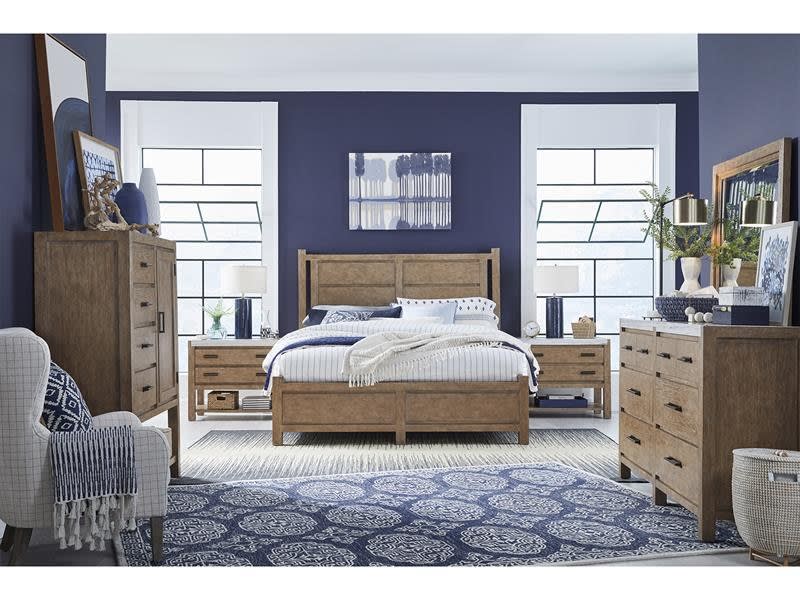 Plum Creek 6 Piece Queen Panel Bedroom Set in Sierra Brown Finish by Magnussen - MAG-B5768-54-SET