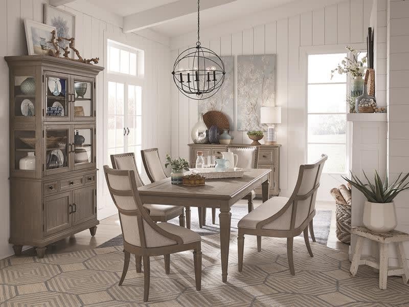 Lancaster 7 Piece Dining Room Set with Upholstered Seat & Back Chairs by Magnussen - MAG-D4352-20-73