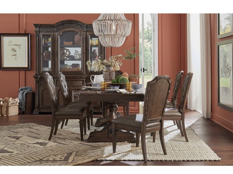 Durango 7 Piece Dining Room Set with Upholstered Seat & Back Chairs by Magnussen - MAG-D5133-21-63