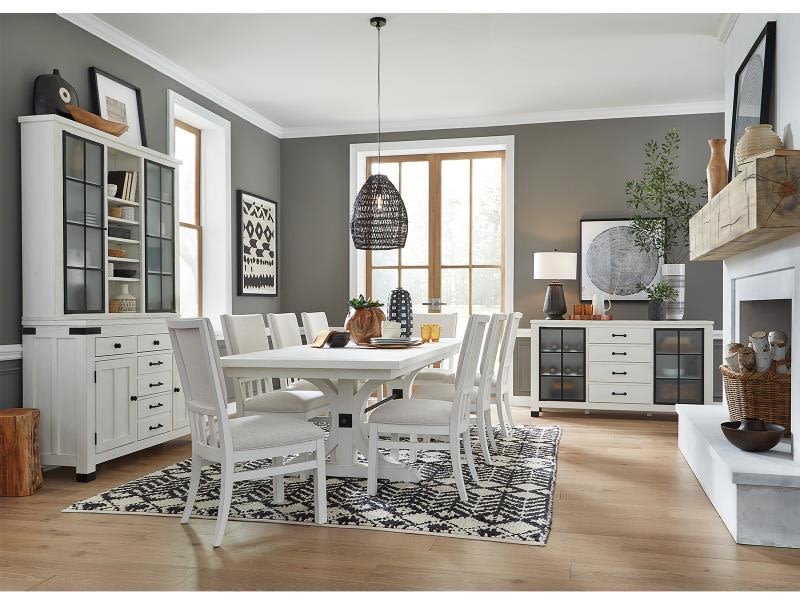 Harper Springs 7 Piece Dining Room Set with Upholstered Seat & Back Chairs by Magnussen - MAG-D5321-21-63