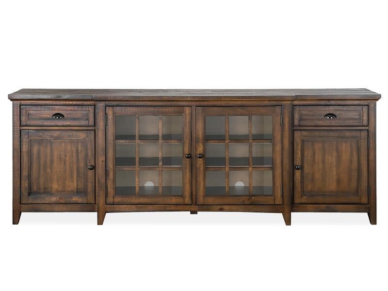 Bay Creek 90 Inch TV Console in Toasted Nutmeg Finish by Magnussen - MAG-E4398-09