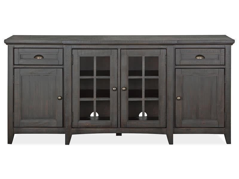 Westley Falls 70 Inch TV Console in Graphite Finish by Magnussen - MAG-E4399-05