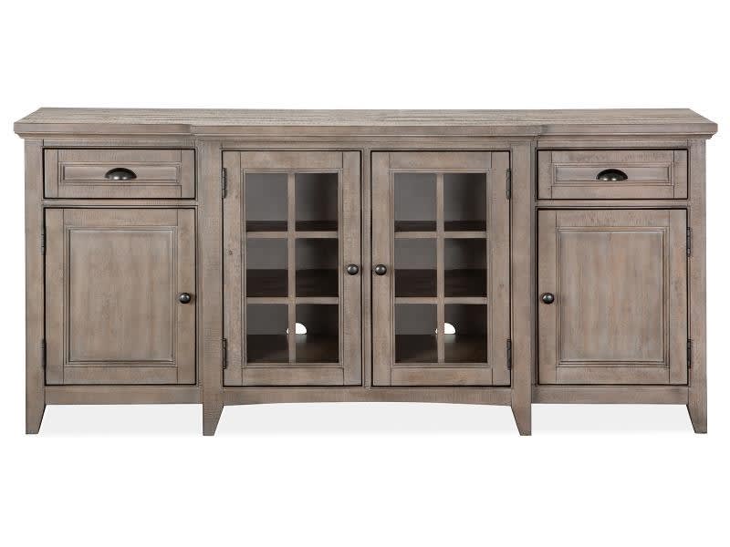 Paxton Place 70 Inch TV Console in Dovetail Grey Finish by Magnussen - MAG-E4805-05