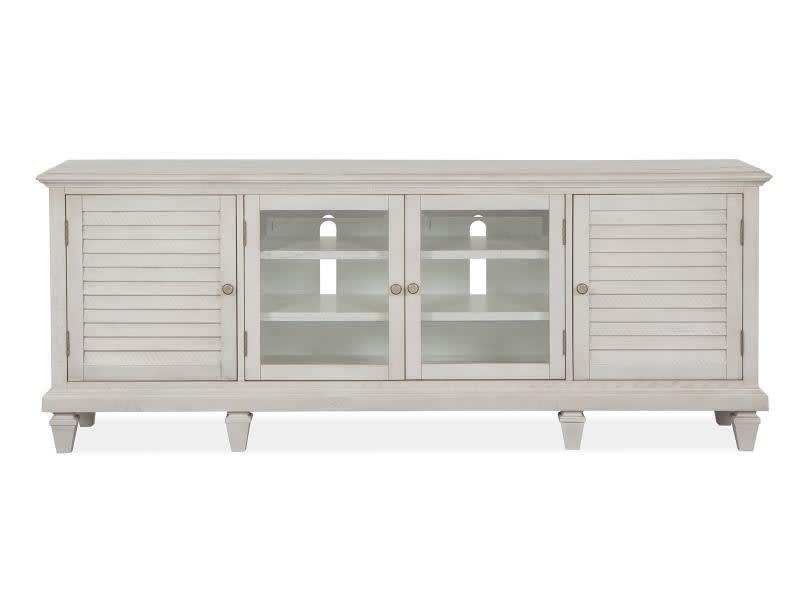 Newport 82 Inch TV Console in Alabaster Finish by Magnussen - MAG-E5430-08