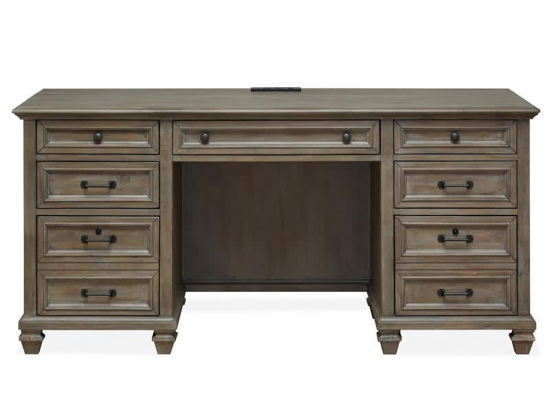 Lancaster Home Office Credenza in Dovetail Grey Finish by Magnussen - MAG-H4352-30