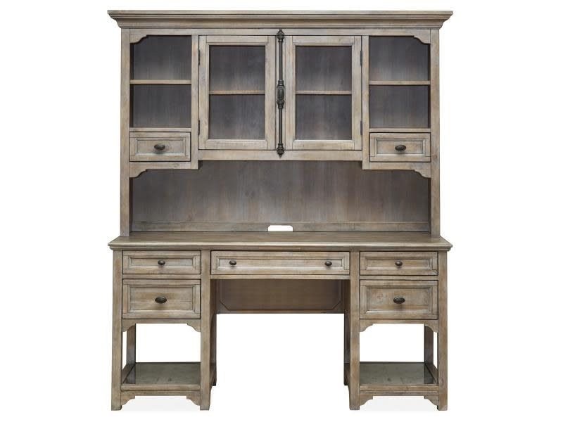 Tinley Park Home Office Desk in Dove Tail Grey Finish by Magnussen - MAG-H4646-05
