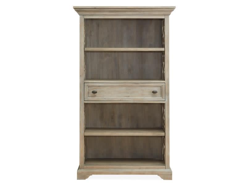 Tinley Park Home Office Bookcase in Dove Tail Grey Finish by Magnussen - MAG-H4646-20