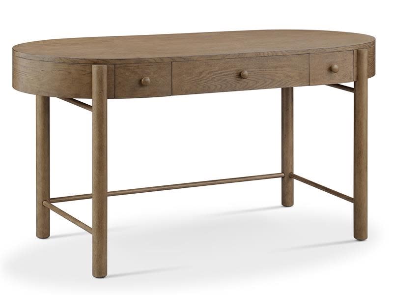 Hadleigh Brown Oval Writing Desk in Honey Finish by Magnussen - MAG-H5558-01