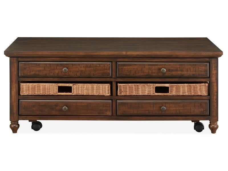 Cottage Lane 3 Piece Occasional Table Set with Drawer End Tables by Magnussen - MAG-T3521-50-03