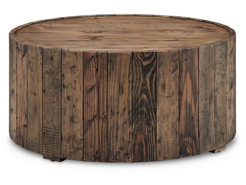 Dakota 3 Piece Occasional Table Set in Rustic Pine Finish by Magnussen - MAG-T4017-45-05