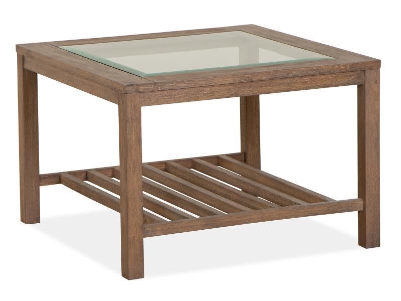 Darwin 3 Piece Occasional Table Set with Bunching Coffee Table w/Glass Top by Magnussen - MAG-T5442-52-03