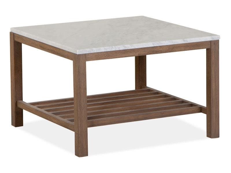 Darwin 3 Piece Occasional Table Set with Bunching Coffee Table w/Stone Top by Magnussen - MAG-T5442-57-37