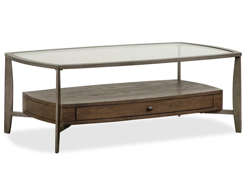 Ardis 3 Piece Rectangular Cocktail Table Set in Wallaby/Brushed Pewter Finish by Magnussen - MAG-T5692-43-33
