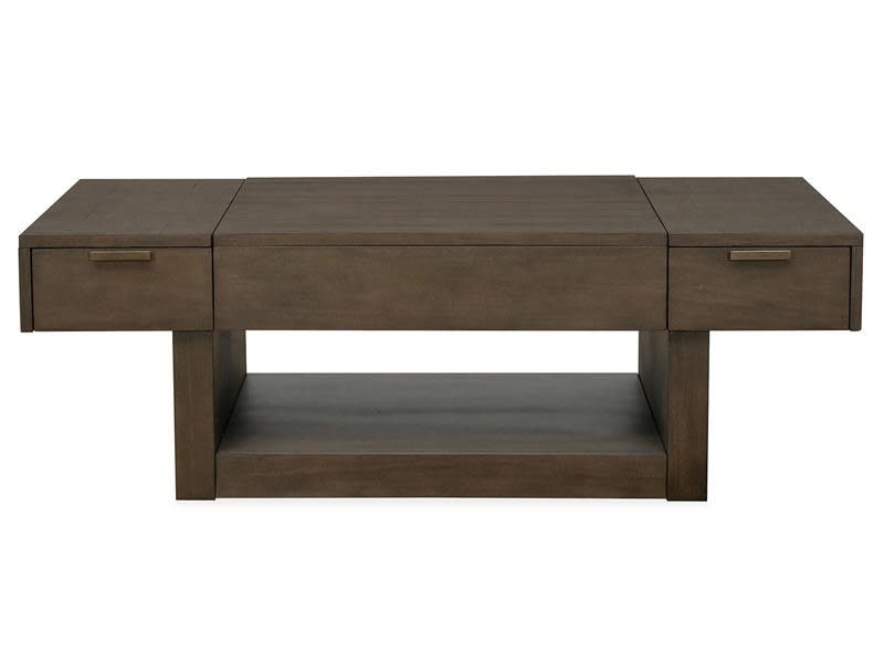 McGrath 3 Piece Lift Top Cocktail Table Set w/Casters in Urbane Bronze Finish by Magnussen - MAG-T5709-50-10