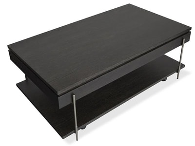 Spencer 3 Piece Lift Top Storage Cocktail Table Set w/Casters in Dark Briarsmoke/Aged Nickel by Magnussen - MAG-T5897-50-31