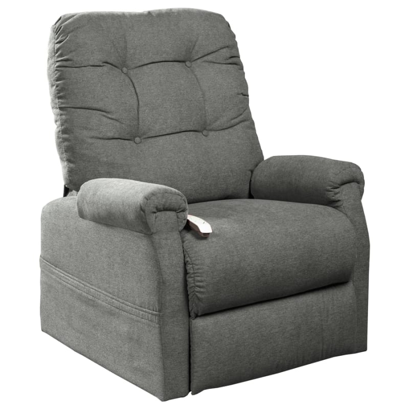 Popstitch Power Lift Chair Chaise Lounger Recliner in Pebble Polyester by Mega Motion - NM-4001-PB