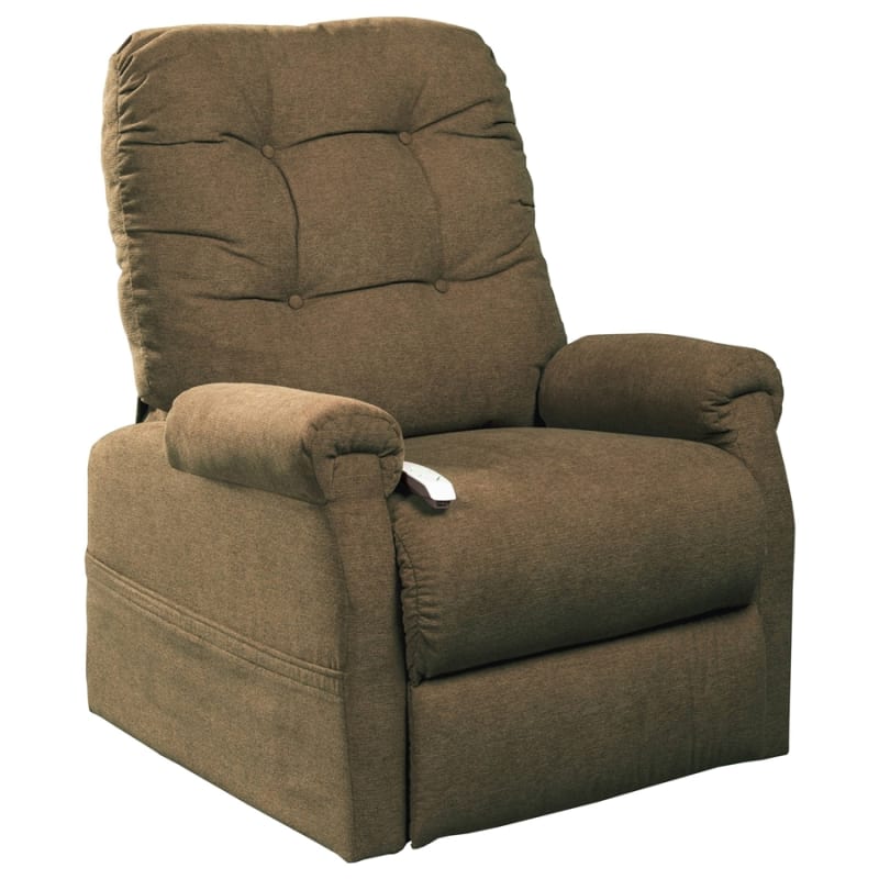 Popstitch Power Lift Chair Chaise Lounger Recliner in Tumbleweed Polyester by Mega Motion - NM-4001-TW