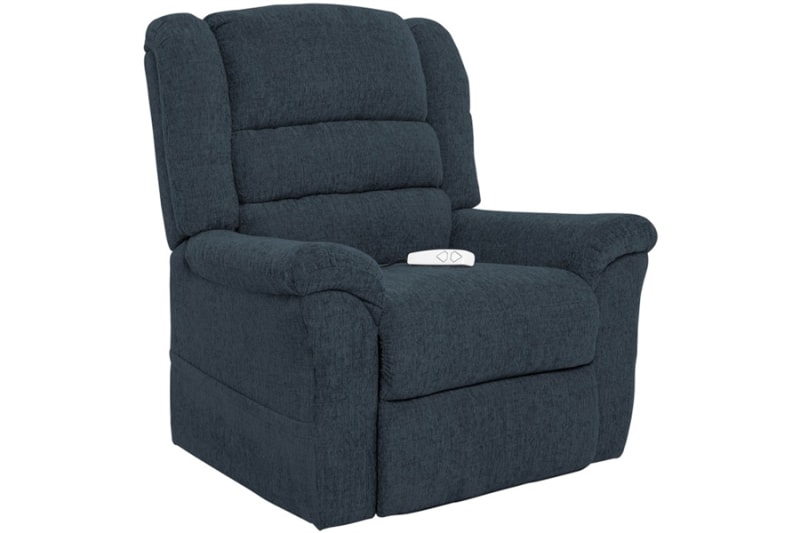 Jupiter Ultimate Power Chaise Lounger in Reflex Denim Polyester by Mega Motion - NM-6200-DEN