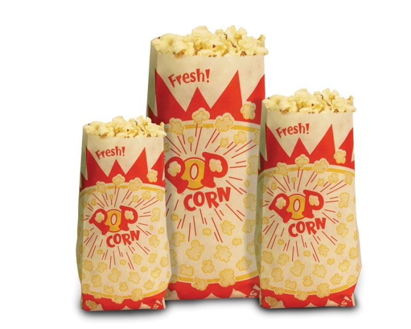 Paper Popcorn Bags Small 1 oz 1000/cs by Paragon - PAR-1029