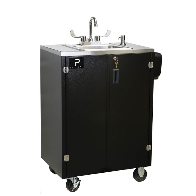 E-Sink Portable Handwashing Station with Electric Heater/Pump & Black Base by Paragon - PAR-4580
