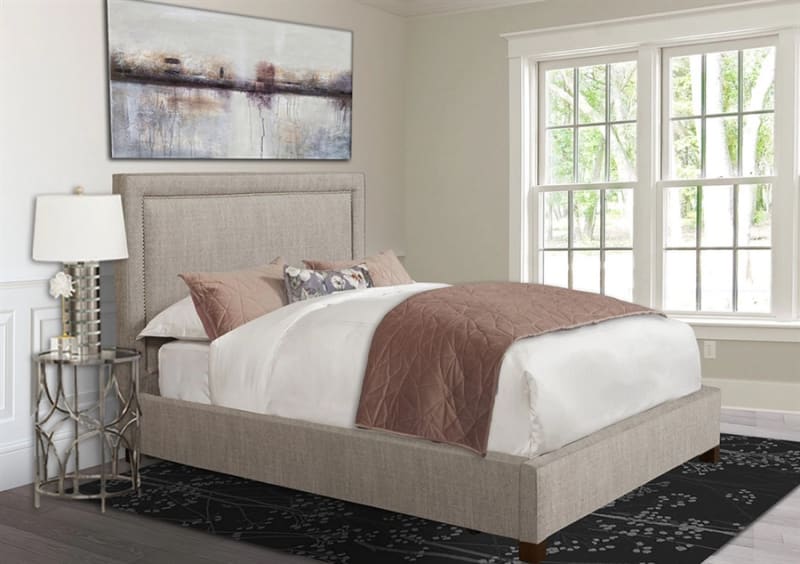 Cody Cork Natural Fabric Upholstered Bed by Parker House - BCOD-8000-2-CRK