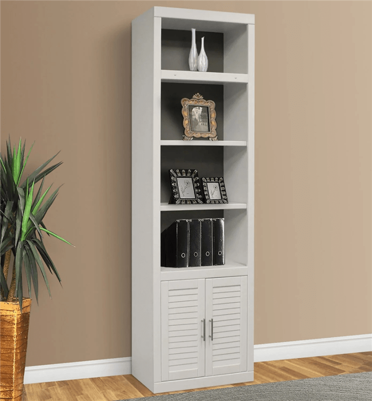 Catalina 32 Inch Open Top Bookcase in Cottage White Finish by Parker House - CAT-430