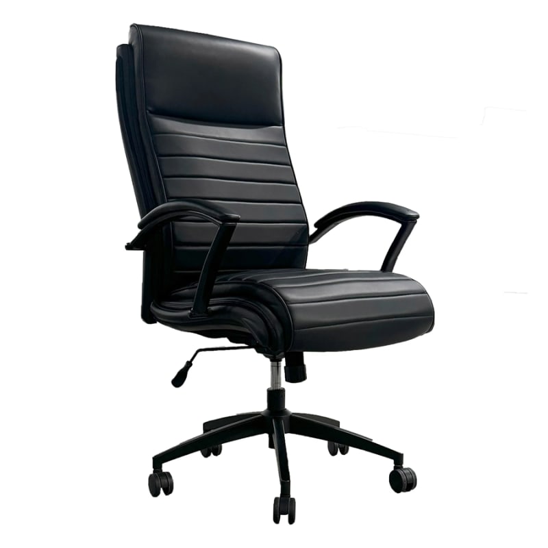 Leather Desk Chair in Smooth Black Cover by Parker House - PH-DC-370-SMBK
