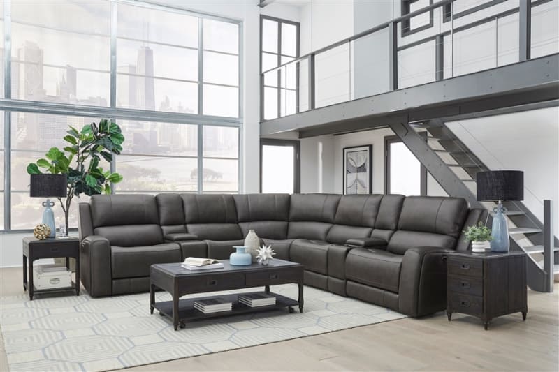 Belmont 7 Piece Sectional in Autumn Fog Cover by Parker House - PH-MBEL-KIT-7A-P3Z-ATFG