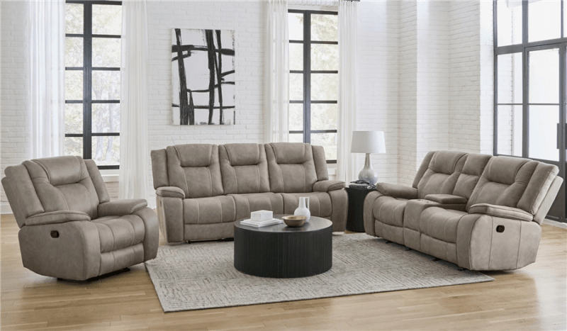 Blake Manual Recline 2 Piece Living Room Set in Desert Taupe Fabric by Parker House - MBLA-SET-DTAU