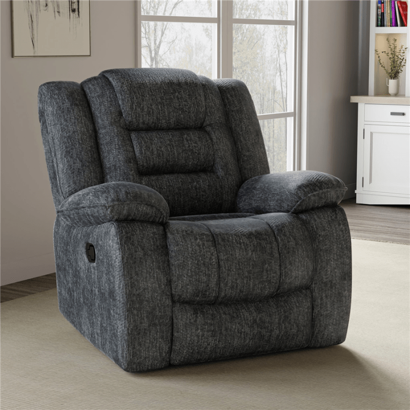 Bolton Manual Glider Recliner in Misty Storm Fabric by Parker House - MBOL#812G-MISS
