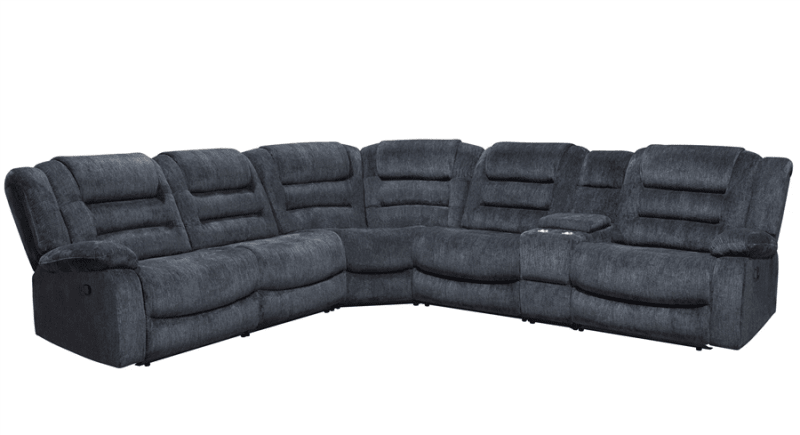 Bolton 6 Piece Manual Reclining Sectional in Misty Storm Fabric by Parker House - MBOL-PACKA-MISS