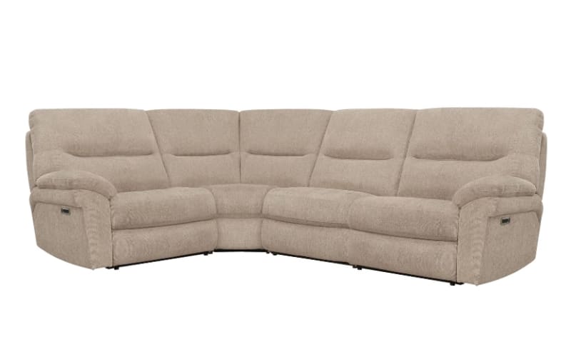 Bryant 4 Piece Reclining Sectional in Ruffles Wicker Fabric by Parker House - MBRY-RFW-4