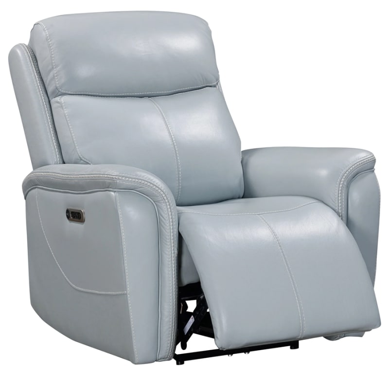 Cascade Power Recliner Chair with Power Headrest in Sea Mist Grey Leather by Parker House - PH-MCAS-812PH-SMGR