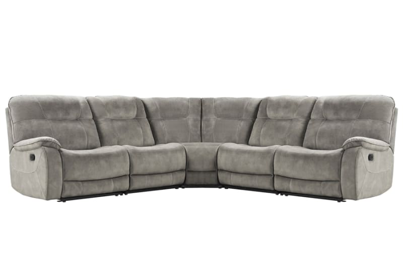 Cooper 5 Piece Reclining Sectional in Shadow Natural Fabric by Parker House - MCOO-5-SNA