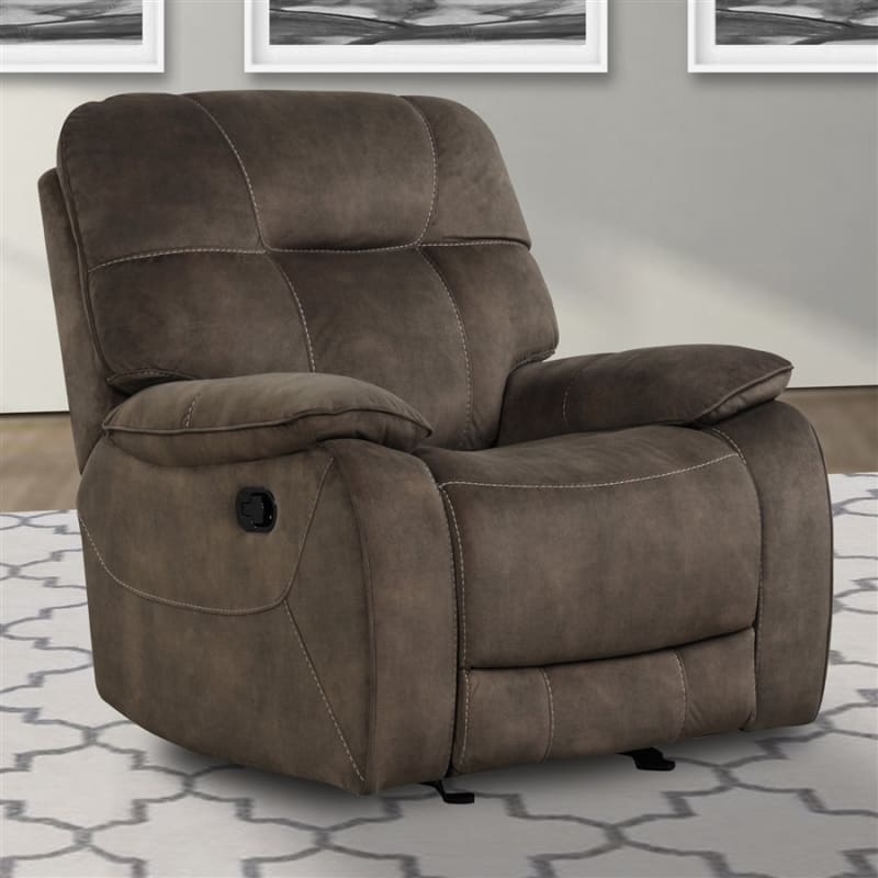 Cooper Manual Glider Recliner in Shadow Brown Fabric by Parker House - MCOO#812G-SBR